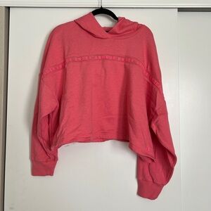 Under Armour Cropped Pink Hoodie